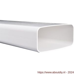 Nedco ventilatiebuis rechthoekig kunststof buisstuk Eco met 220x90 mm L=1000 mm - A24002830 - afbeelding 1