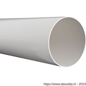 Nedco ventilatiebuis rond kunststof buisstuk Eco met diameter 125 mm L=1000 mm - A24002914 - afbeelding 1