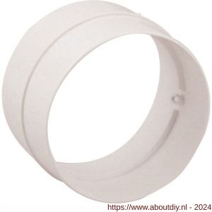 Nedco ventilatie afvoerslang buisverbinder diameter 100 mm kunststof wit - A24001057 - afbeelding 1