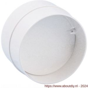 Nedco ventilatie afvoerslang buisverbinder diameter 100 mm kunststof wit - A24001021 - afbeelding 1