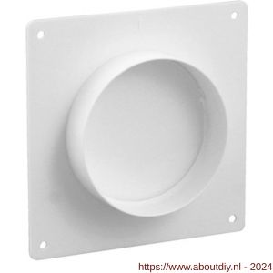 Nedco ventilatie afvoerslang buisverbinder diameter 125 mm kunststof wit - A24001037 - afbeelding 1
