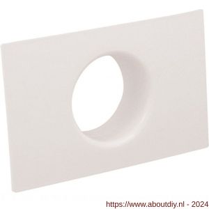 Nedco ventilatie aansluitbus diameter 100 mm op plaat kunststof wit - A24001007 - afbeelding 1