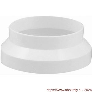 Nedco ventilatie afvoerslang verloopstuk diameter 100-110 mm PP kunststof wit - A24001092 - afbeelding 1