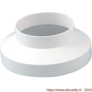 Nedco ventilatie afvoerslang verloopstuk diameter 100-150 mm PS kunststof wit - A24001104 - afbeelding 1