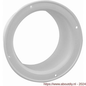 Nedco ventilatie aansluitbus diameter 100 mm PP kunststof wit - A24000997 - afbeelding 1