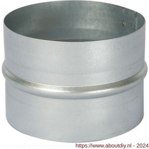 Nedco ventilatie afvoerslang buisverbinder diameter 90 mm gegalvaniseerd staal - A24001072 - afbeelding 1
