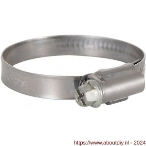 Nedco slangklem diameter 40-60 mm RVS band en klem verzinkte schroef - A24003994 - afbeelding 1