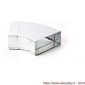 Nedco ventilatiebuis horizontale instortbocht 220x80 mm 45 graden - A24003046 - afbeelding 1