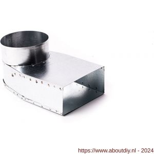 Nedco ventilatiebuis toebehoren overgangsstuk haaks diameter 125-170x70 mm - A24003211 - afbeelding 1