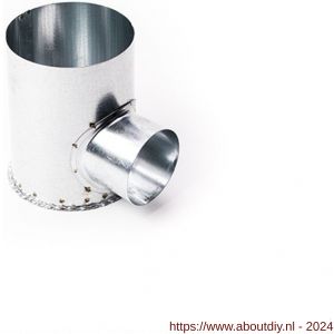 Nedco ventilatiebuis instortpot enkel diameter 125 mm 1x diameter 80 mm H=70 mm - A24003133 - afbeelding 1