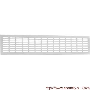 Nedco aluminium meterkast-plintrooster 500x100 mm wit - A24004026 - afbeelding 1