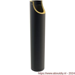 Nedco rookgasafvoer dubbelwandig 80 mm geluiddemper 100 cm RAL 9004 - A24000244 - afbeelding 1