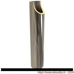 Nedco rookgasafvoer dubbelwandig 175 mm geluiddemper 100 cm - A24000251 - afbeelding 1