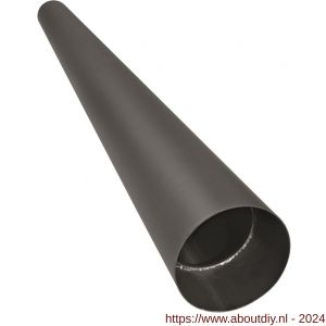 Nedco rookgasafvoer zwart staal 2 mm 150 mm pijp 100 cm met condensring - A24000924 - afbeelding 1
