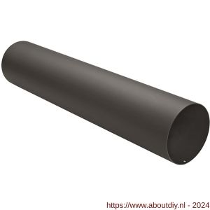 Nedco rookgasafvoer zwart staal diameter 150 mm pijp 1000 mm vrouwelijk-vrouwelijk - A24000655 - afbeelding 1