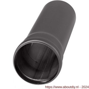 Nedco pelletkachel toebehoren diameter 80 mm pijp 250 mm zwart - A24003835 - afbeelding 1