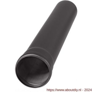 Nedco pelletkachel toebehoren diameter 80 mm pijp 500 mm zwart - A24003836 - afbeelding 1
