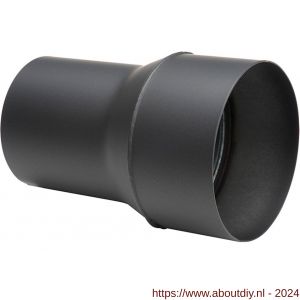 Nedco pelletkachel toebehoren diameter 80-150 mm verloop zwart - A24003843 - afbeelding 1