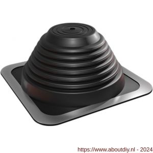 Nedco rookgasafvoersysteem EPDM dakdoorvoer 0-45 graden diameter 6-102 mm zwart (203x203) - A24000988 - afbeelding 1