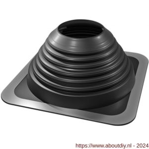 Nedco rookgasafvoersysteem EPDM dakdoorvoer 0-45 graden diameter 180-330 mm zwart (425x425) - A24000989 - afbeelding 1