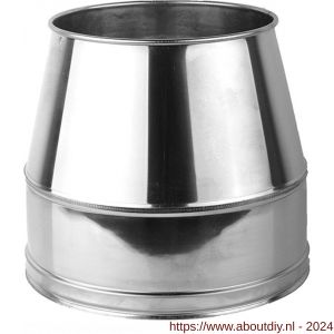 Nedco rookgasafvoer enkelwandig conisch eindstuk 100 mm - A24000579 - afbeelding 1
