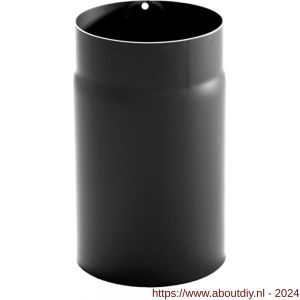 Nedco rookgasafvoer zwart staal 2 mm 130 mm pijp 25 cm - A24000905 - afbeelding 1
