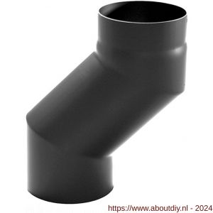 Nedco rookgasafvoer zwart staal 2 mm 150 mm S-bocht 12 cm - A24000921 - afbeelding 1