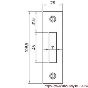 Nemef sluitplaat P 636/12/T bulk per 10 - A19502046 - afbeelding 2