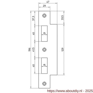 Nemef sluitplaat P 649/39/T bulk per 10 - A19502012 - afbeelding 2