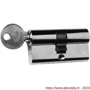 Nemef dubbele Europrofielcilinder 91060 3 sleutels per 2 stuks gelijksluitend blister - A19500014 - afbeelding 1