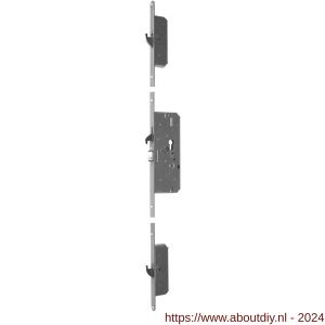 Nemef veiligheidsmeerpuntssluiting Comforte dubbelzijdige krukvrijloop voordeur PC-uitsparing 4917/81-65 - A19501519 - afbeelding 1