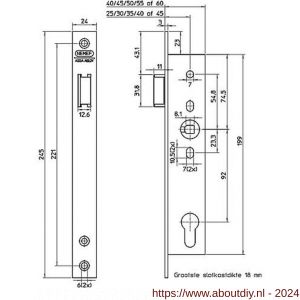 Nemef cilinderloopslot 9632/07-30 - A19500508 - afbeelding 2