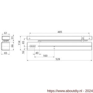 Assa Abloy Close-Motion deurdranger EN 3-6 DC700CM---D35-- - A19502091 - afbeelding 2
