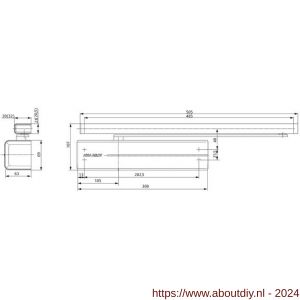 Assa Abloy deurdranger EN 2-6/1-4 DC350-----DEV1- - A19502084 - afbeelding 2