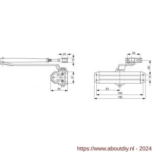Assa Abloy deurdranger EN 3 DC110------EV1- - A19502071 - afbeelding 2