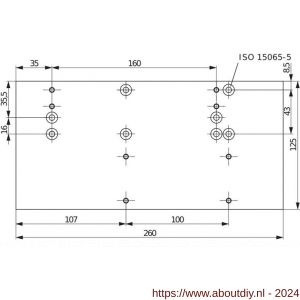 Assa Abloy tandem montageplaat DCA121-----EV1- - A19502157 - afbeelding 2