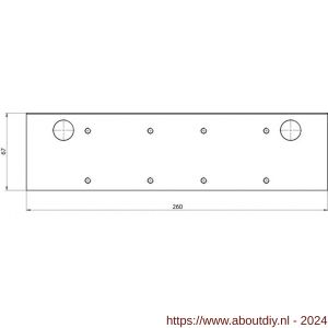 Assa Abloy montageplaat voor glasdeur DCA165-----EV1- - A19502168 - afbeelding 2