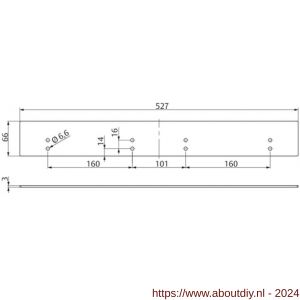 Assa Abloy uitvulplaat 3 mm DCA276-----EV1- - A19502175 - afbeelding 1