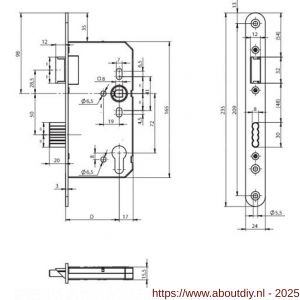 Assa Abloy deurslot N1000000812000K - A19500600 - afbeelding 2