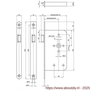 Assa Abloy loopslot 246514T2460 - A19501115 - afbeelding 2