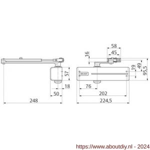Assa Abloy deurdranger EN 2/3/4 DC120------EV1- - A19502072 - afbeelding 2