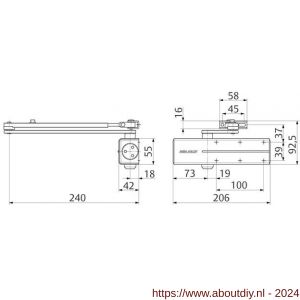 Assa Abloy deurdranger EN 2/3/4 DC140-----DEV1- - A19502074 - afbeelding 2