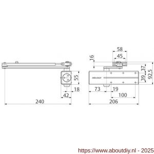 Assa Abloy deurdranger EN 2/3/4 DC140-0---DEV1- - A19502073 - afbeelding 2