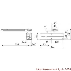 Assa Abloy deurdranger EN 2-4 DC200-----DEV1- - A19502075 - afbeelding 2