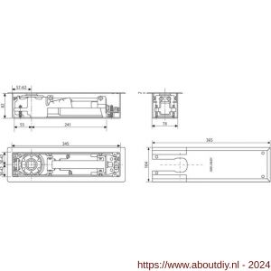 Assa Abloy Cam-Motion vloerveer EN 3-6 DC475--------90 - A19502302 - afbeelding 2