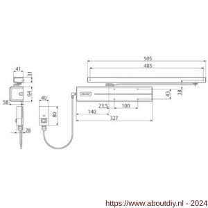 Assa Abloy Cam-Motion vrijloopdeurdranger EN 3-6 DC700FMB--DEV1- - A19502094 - afbeelding 2