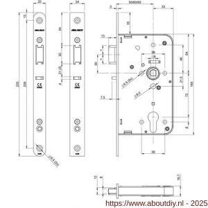 Lips centraalslot PC-uitsparing 242617T2460-2 - A19500555 - afbeelding 2