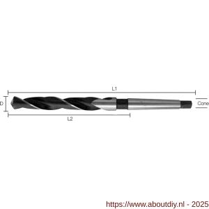 Labor AN904700 metaalboor DIN 345 HSS-G geslepen MK4 47.0x215/364 mm koker - A50304201 - afbeelding 1