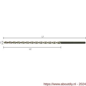 Labor AX010100 metaalboor DIN 1869 HSS-G geslepen TL-spiraal 1.0x60/100 mm etui - A50301463 - afbeelding 1
