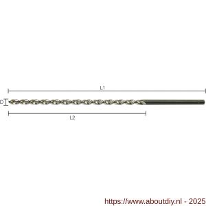 Labor AX050315 metaalboor DIN 1869 HSS-G geslepen TL-spiraal 5.0x210/315 mm etui - A50301494 - afbeelding 1